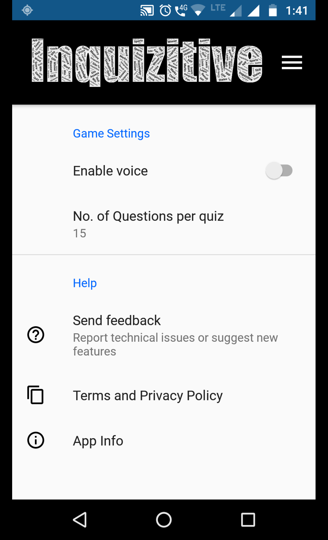 Settings Screen